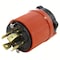 Ac Works Locking Plug, L15-30P, 30 A, 250V AC, Three Phase, Orange ASL1530P - alternate 1